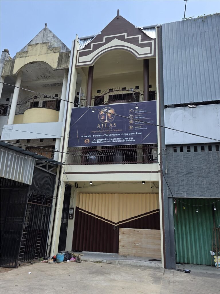 Tampak depan kantor Atlas Law Firm di Banjarmasin